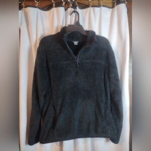 Eddie Bauer Black Fleece With Kangaroo Pocket